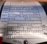 Motor 1HP 1725 RPM - 4