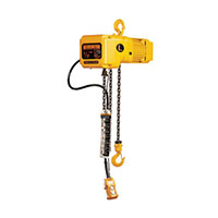 Harrington SNER Series, 1/2-Ton, 115/230/1/60 Voltage, 10'-0" Lift, and 15 FPM Lift Speed Hoist with Geared Trolley