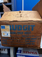 Budgit - 1-Ton Hand Chain Hoist, Hook Suspension, 10' Lift - 6
