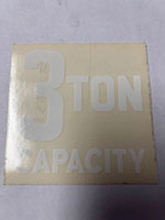 Label Capacity 3-Ton White