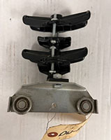 Duct-O-Wire 5" Trolley Assembly, 4 Steel Wheels, Two Tier 3" Dia. Nylon Saddle