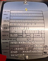 Motor 1HP 1725 RPM - 5