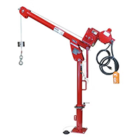 Thern First Mate Powder Coated Davit Cranes with Worm Gear Winch