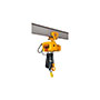 Harrington NER Series, 8-Ton, 208-230-460/3/60 Voltage, 10'-0" Lift, and 7.5 FPM Lift Speed Hoist with Geared Trolley Suspension