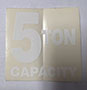 Label Capacity 5-Ton White