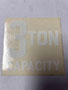 Label Capacity 3-Ton White
